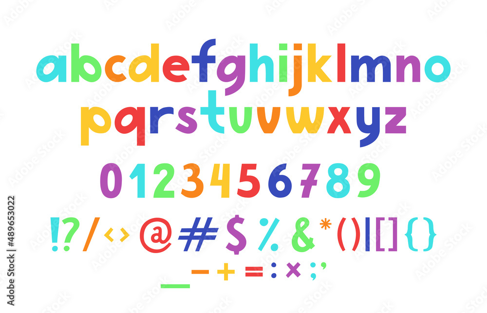 Hand drawn abstract minimalist modern font alphabet. Typography typeface lowercase, number. Vector illustration. Hand drawn abstract minimalist modern font alphabet. Typography typeface lowercase, number. Vector illustration.