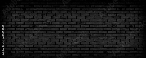 black brick wall pattern texture