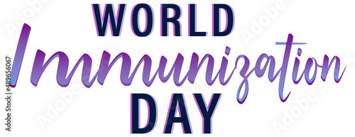 World immunization day logo design