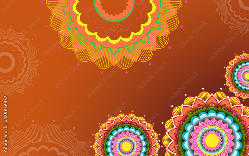 Beautiful mandala background template Beautiful mandala background template