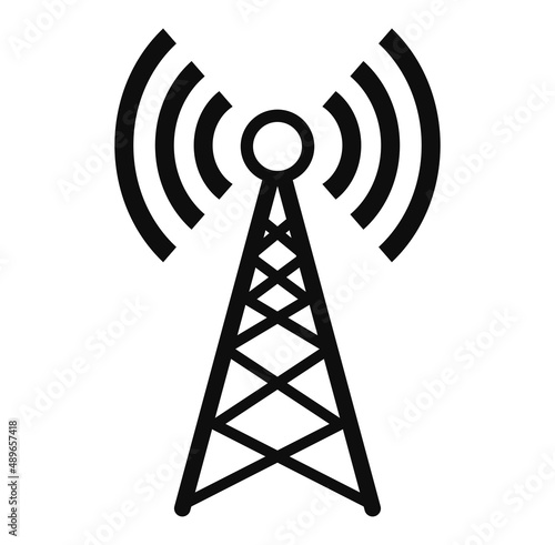 Vászonkép Transmitter antenna symbol