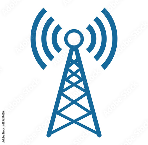 Transmitter antenna symbol. signal tower icon. Communication antenna simple 