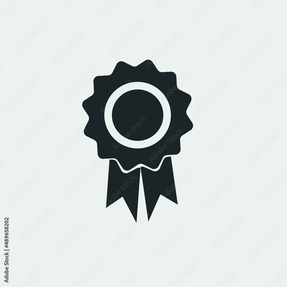 Award badge vector icon illustration sign Award badge vector icon illustration sign