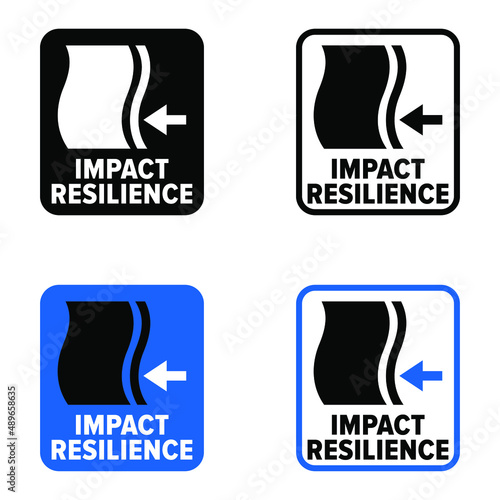 "Impact Resilience" vector information sign