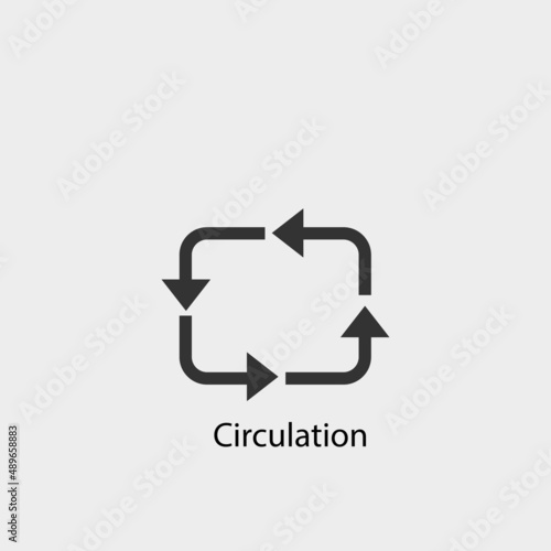 Circulation vector icon illustration sign 