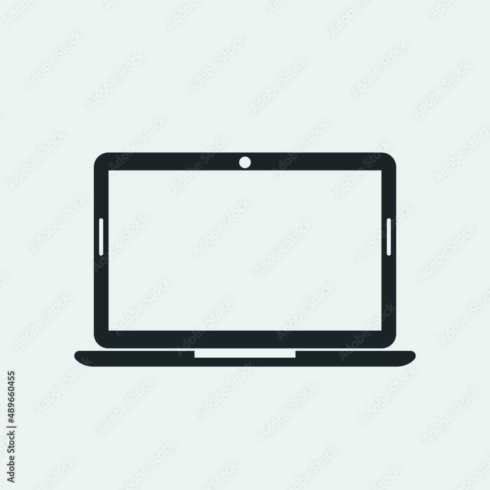 Laptop vector icon illustration sign Laptop vector icon illustration sign
