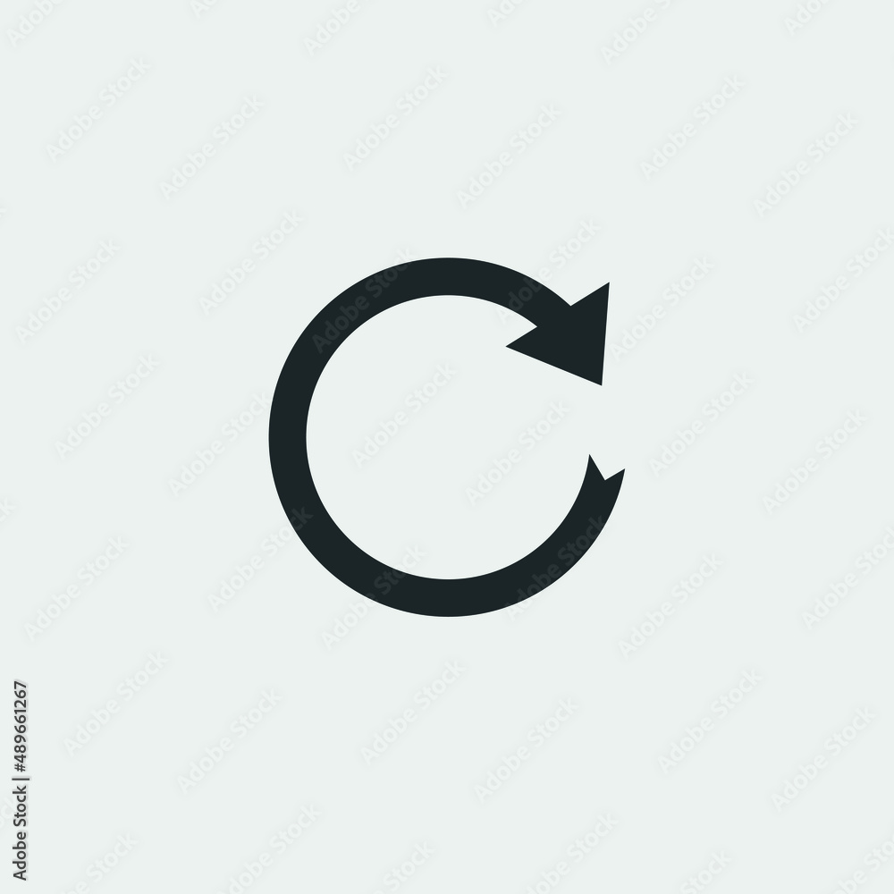 Reload vector icon illustration sign Reload vector icon illustration sign