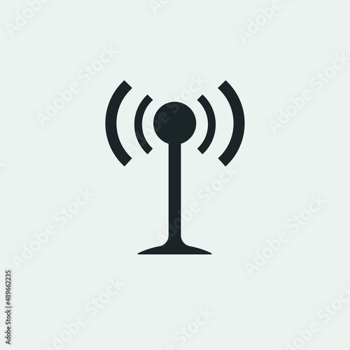 Wireless network vector icon illustration sign 