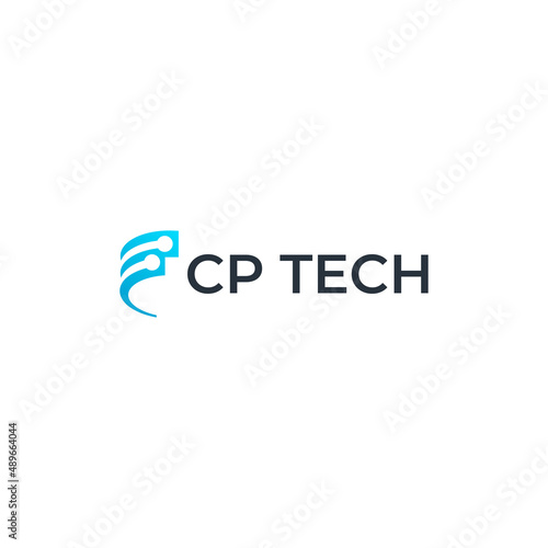 CP TECH LOGO DESIGN VECTOR
