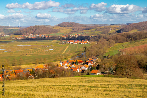 Frühlingsspaziergang rund um die Burgruine Brandenburg im wunderschönen Werratal - Lauchroeden - Thüringen photo