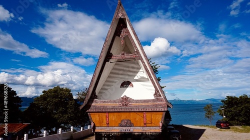 The tomb and monument of the Silahisabungan King is a symbol of the unity and integrity of the entire Pomparan Raja Silahisabungan originating from Silalahi Nabolak photo