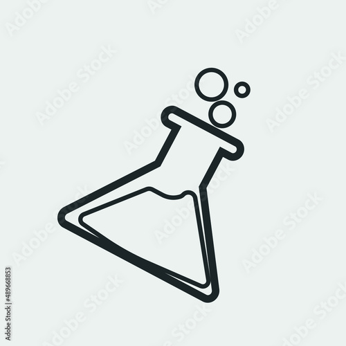 Chemistry vector icon illustration sign 