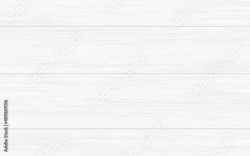 White wooden plank desk texture. Vector background