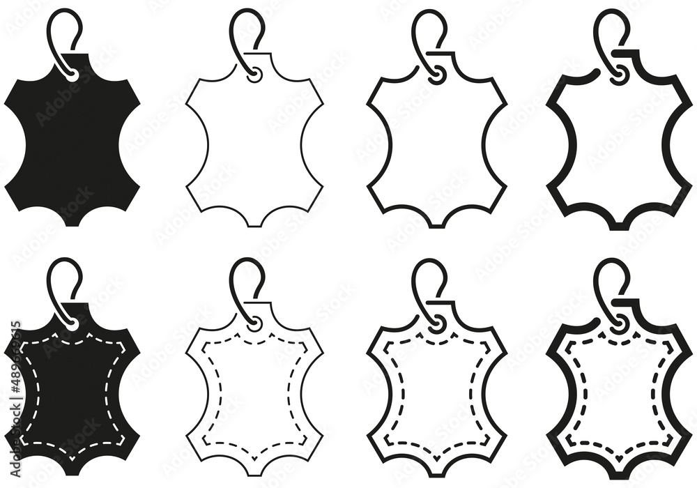 ÉTIQUETTE CUIR AVEC FIL