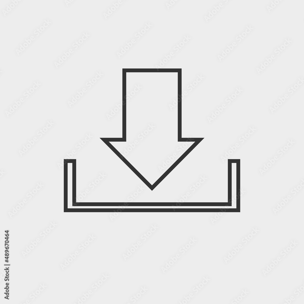 Download vector icon illustration sign Download vector icon illustration sign