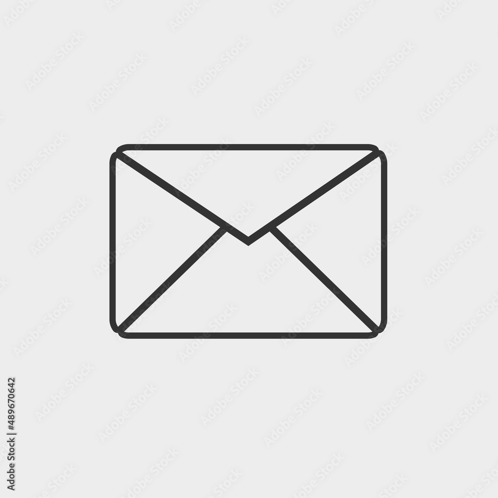 Envelope mail vector icon illustration sign Envelope mail vector icon illustration sign