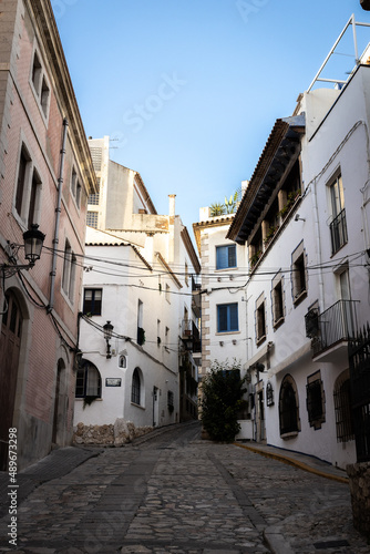 Narrow Streets in Sitges, Spain © Dennis
