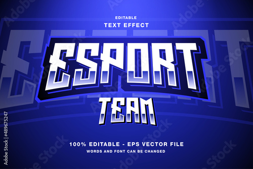 Defender 3D Esport Style Editable Text Effect
