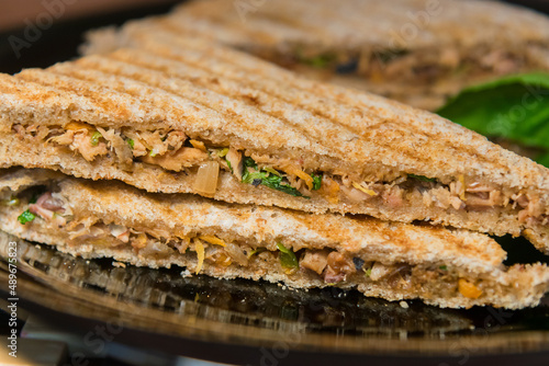 Homemade grilled sandwiches