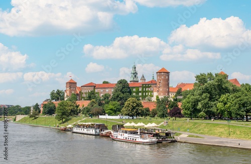Krakow, Poland - nearly 1000 years old and part of the Unesco World Heritage Old Town Krakow, the Wawel Castle is a wonderful example of several architectural styles