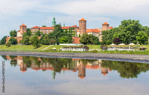 Krakow, Poland - nearly 1000 years old and part of the Unesco World Heritage Old Town Krakow, the Wawel Castle is a wonderful example of several architectural styles