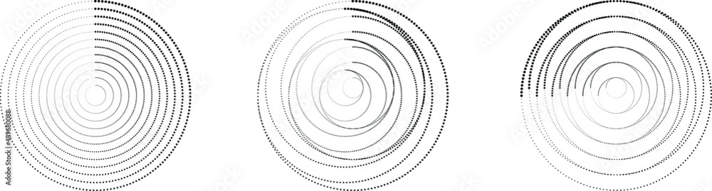 Halftone dots in circle form. round logo . vector dotted frame . design element Halftone dots in circle form. round logo . vector dotted frame . design element