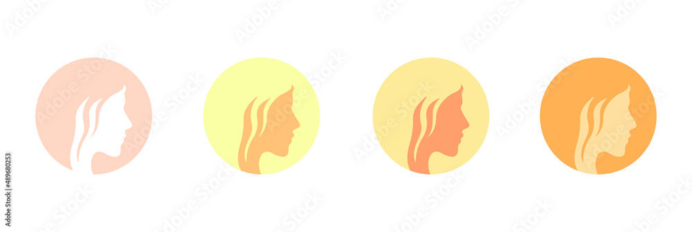 women's face spa and wellness icon, logo vector illustration women's face spa and wellness icon, logo vector illustration