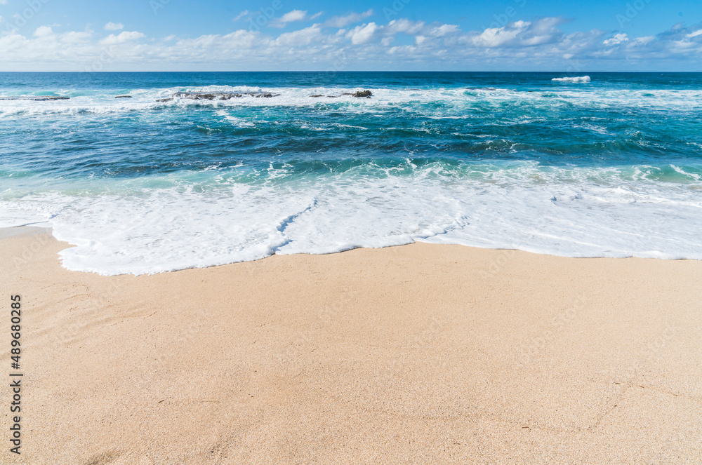 Three Tables beach in Oahu island,Hawaii,usa. Stock Photo Adobe Stock