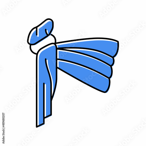 baby sling color icon vector illustration
