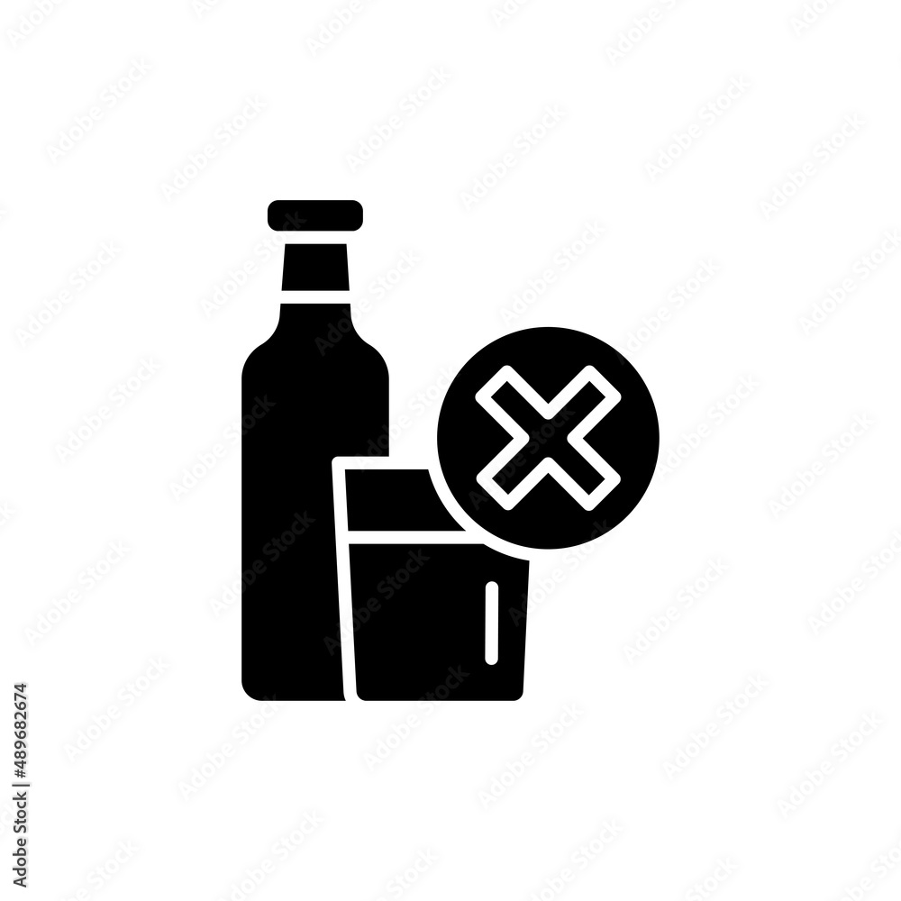 Fototapeta premium Insatiable thirst line icon. Isolated vector element.
