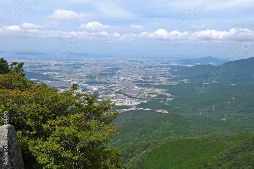 宝満山登山「山頂からの眺め」