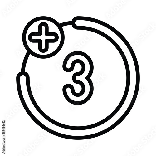 Age restriction Vector icon which can easily modify or edit

