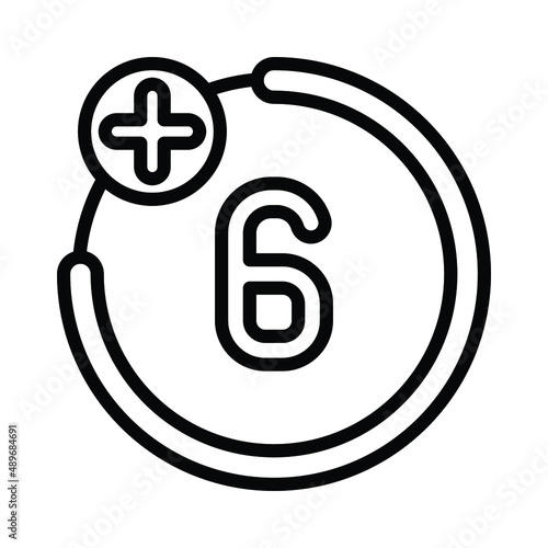 Age restriction Vector icon which can easily modify or edit

