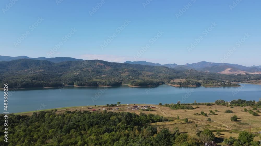 Aerial view of Sopot Reservoir, Lovech Region, Bulgaria Aerial view of Sopot Reservoir, Lovech Region, Bulgaria