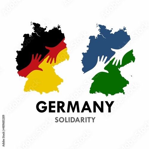 Germany solidarity logo template illustration