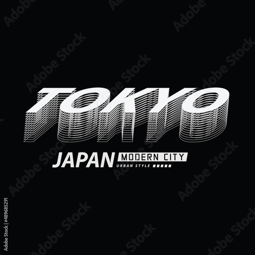 Tokyo t-shirt and apparel design