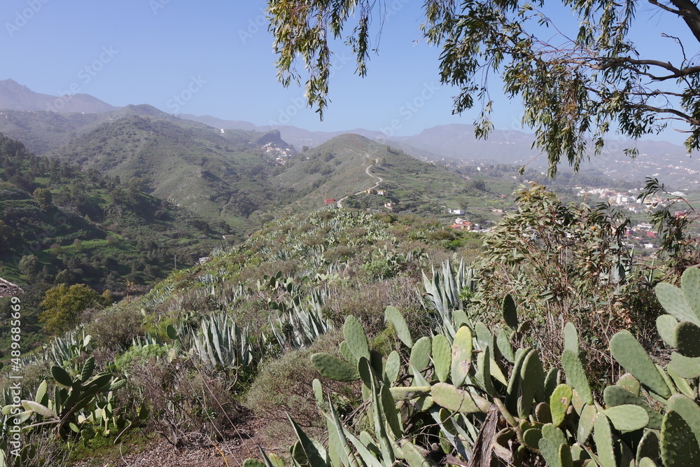 Landschaft bei Vega de San Mateo auf Gran Canaria Landschaft bei Vega de San Mateo auf Gran Canaria