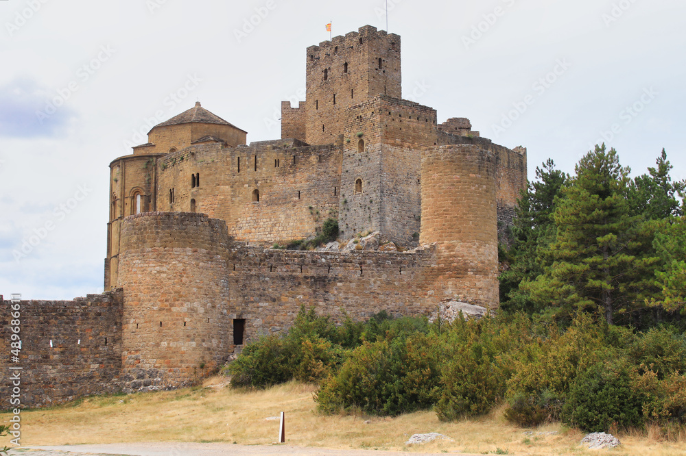 Medieval castle of Loarre(Castillo de Loarre). Huesca, Aragon, Spain