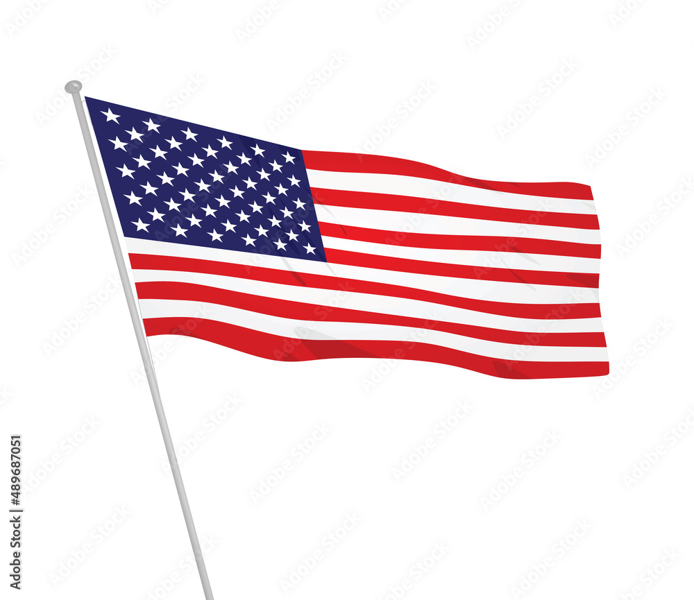 Fototapeta premium United states flag. vector illustration