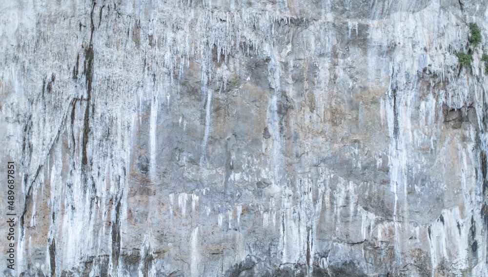 Fototapeta premium Natural gray stone background. rocks