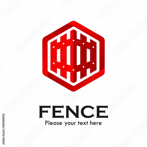 Fence design logo template illustration