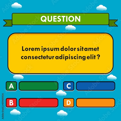 Question mark background vector template illustration. This background is suitable for question, quiz etc