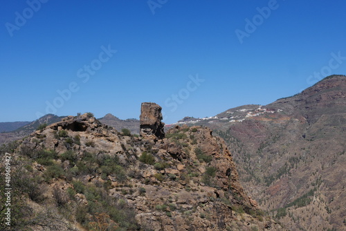 Fels in der Caldera de Tejeda auf Gran Canaria