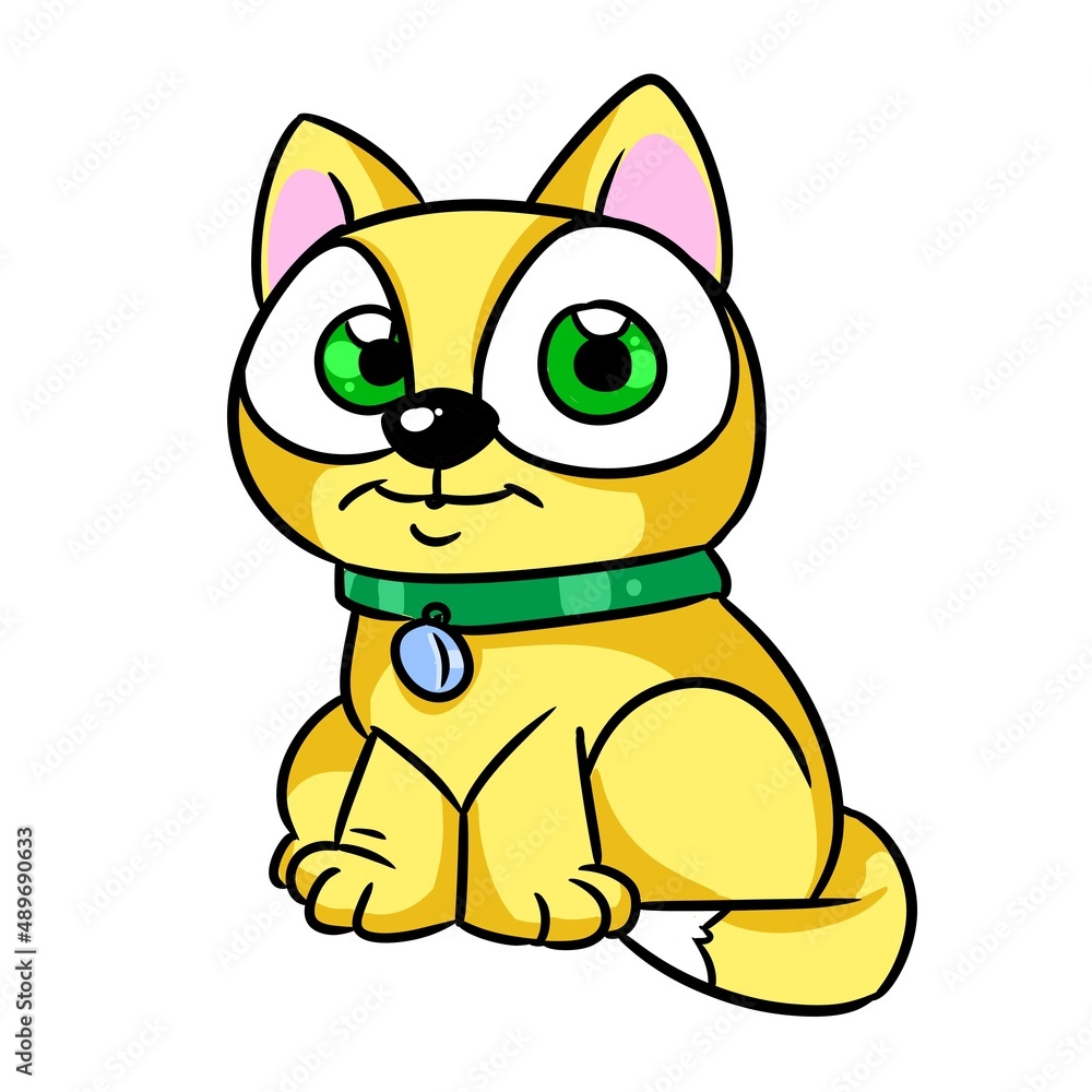 small cat animal illustration cartoon character small cat animal illustration cartoon character