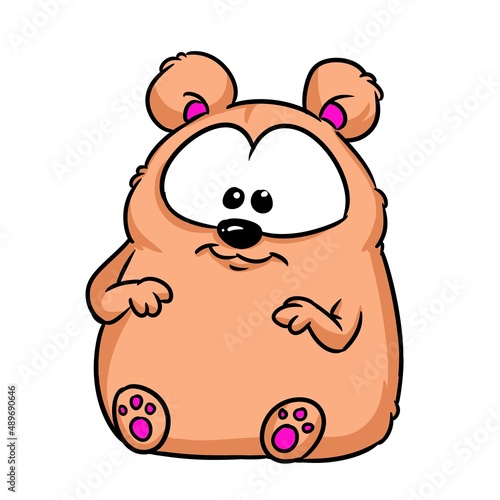 Little hamster animal illustration cartoon character