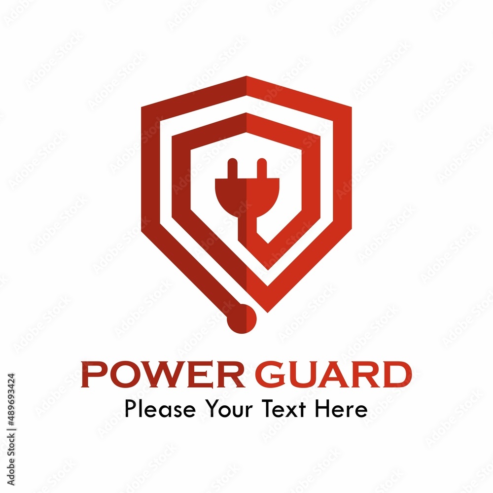 Power guard logo template illustration Power guard logo template illustration