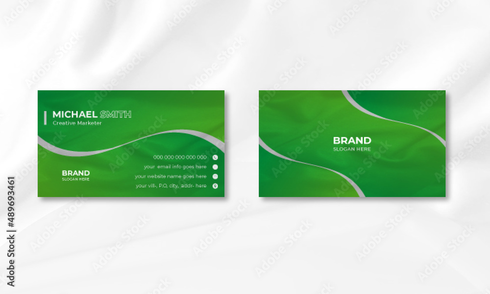 Stylish modern business card design template. Creative visiting card print template and stationery design. Stylish modern business card design template. Creative visiting card print template and stationery design.