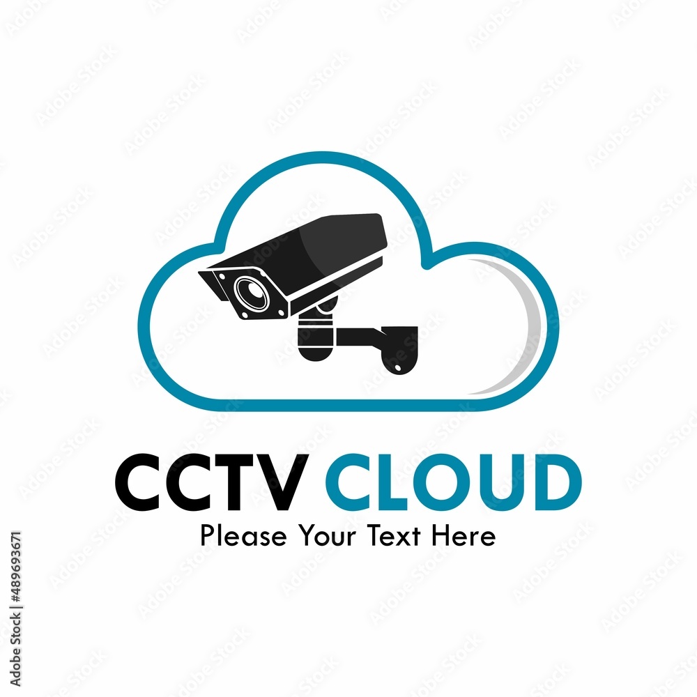 CCTV cloud logo template illustration CCTV cloud logo template illustration
