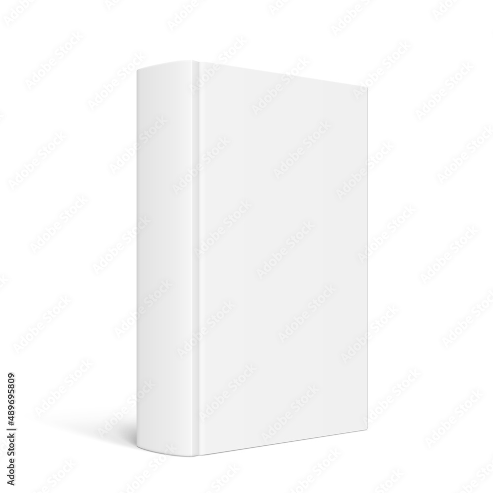 Vector mockup of standing book with blank cover Vector mockup of standing book with blank cover