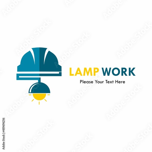 Lamp work logo template illustration